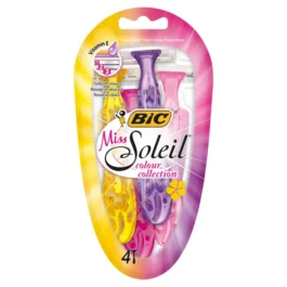 Golarka damska BiC Miss Soleil Colour Collection 3-ostrzowa 4 sztuki