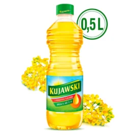 Olej rzepakowy z pierwszego tłoczenia 500 ml Kujawski