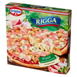 Pizza z szynką i pieczarkami i sosem czosnkowym Rigga 270g Dr. Oetker