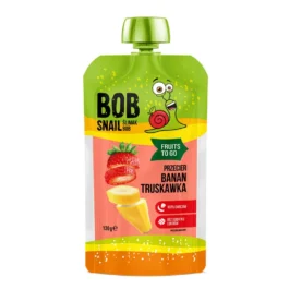 Smoothie bananowo-truskawkowe bez dodatku cukru 120g Bob Snail