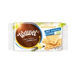 Wafle waniliowe bez dodatku cukru 110g Wawel