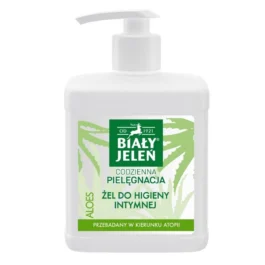 Hipoalergiczny żel do higieny intymnej Aloes 500 ml Biały Jeleń