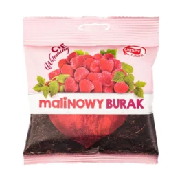 Suszone chipsy burak suszony z sokiem malinowym z witaminami 18g Crispy Natural