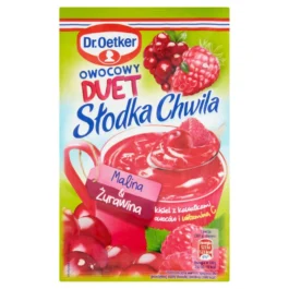 Kisiel Słodka Chwila z kawałkami owoców malina & żurawina 32 g Dr. Oetker