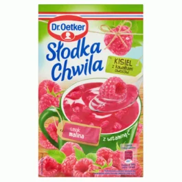 Kisiel Słodka Chwila z kawałkami owoców smak malinowy 31,5 g Dr. Oetker