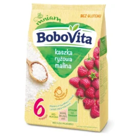 BoboVita Kaszka ryżowa malina po 6 miesiącu 180 g