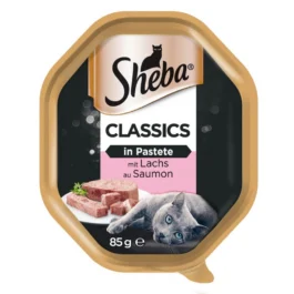 Mokra karma dla kota z łososiem w pasztecie tacka 85g Sheba Classics