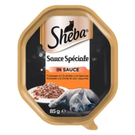 Mokra karma dla kota Sauce Speciale indyk warzywa w sosie tacka 85g Sheba