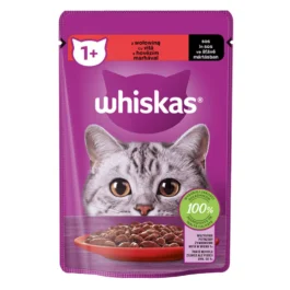 Mokra karma z Wołowiną w sosie 85g Whiskas