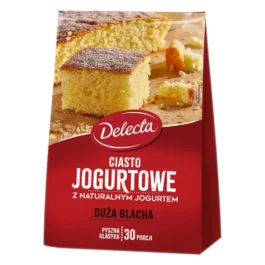 Duża blacha ciasto jogurtowe 640g Delecta