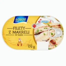 Filety z makreli w oleju 170g Łosoś Ustka