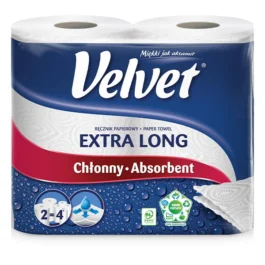 Ręcznik papierowy 2 rolki Velvet Extra Long