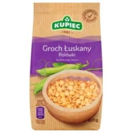 Groch łuskany połówki 400g Kupiec