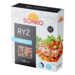 Ryż 3 kolory w torebkach 200g Sonko