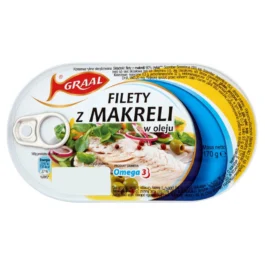 Filety z makreli w oleju 170g Graal