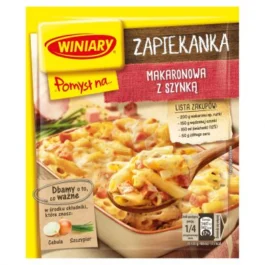 Pomysł na… Zapiekanka makaronowa z szynką 40g Winiary