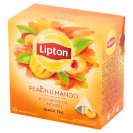 Herbata czarna aromatyzowana brzoskwinia i mango 20 x 1,8 g Lipton