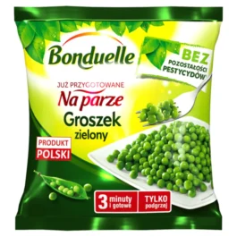 Groszek zielony mrożony Przygotowane na parze 400g Bonduelle