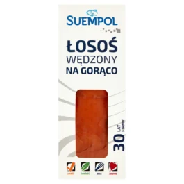 Łosoś wędzony na gorąco naturalny 125g Suempol