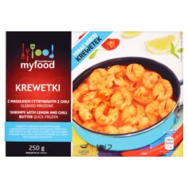 Krewetki obrane z sosem maślano-cytrynowym z chili 250g MyFood