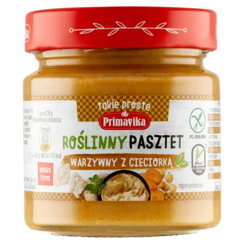 Roślinny pasztet warzywny z cieciorką 160g Primavika