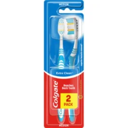 Szczoteczka do zębów Extra Clean średnia 2 sztuki Colgate