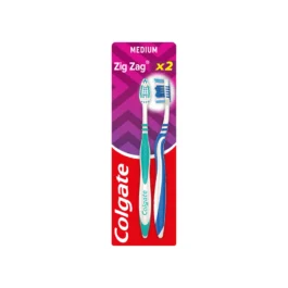 Szczoteczka do Mycia Zębów Medium 2 Sztuki Colgate Zig Zag