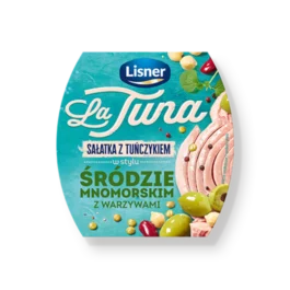 Sałatka z tuńczykiem w stylu śródziemnomorskim 160g Lisner