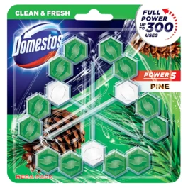 Domestos Power 5 Pine Kostka Toaletowa 3 x 55G