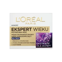 Przeciwzmarszczkowy Krem Odbudowujący 60+ Na Noc 50ml Loreal Ekspert Wieku