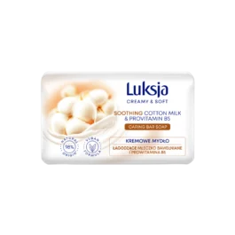 Kremowe Mydło Łagodzące Mleczko Bawełniane i Prowitamina B5 90g Luksja Creamy & Soft