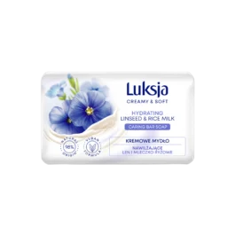 Kremowe Mydło Len i Mleczko Ryżowe 90g Luksja Creamy & Soft