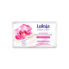 Kremowe Mydło Łagodzące Wygładzające Róża i Proteiny Mleka 90g Luksja Creamy & Soft