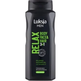 Odprężający żel pod prysznic 3w1 500 ml  Luksja Men Relax