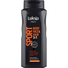 Pobudzający żel pod prysznic 3w1 500 ml Luksja Men Sport