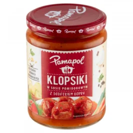 Klopsiki w sosie pomidorowym z dodatkiem kopru 500g Pamapol