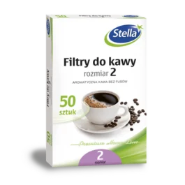 Filtry do kawy rozmiar 2 50szt box Stella