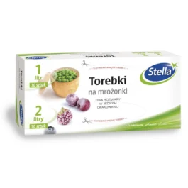 Torebki na mrożonki 1L 30szt oraz 2L 30szt box Stella