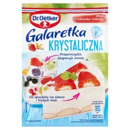 Galaretka Krystaliczna Smak Truskawka-Wanilia 72g Dr. Oetker