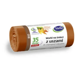 Worki na śmieci z uszami do segregacji odpadów BIO 35 L 20 szt. Stella