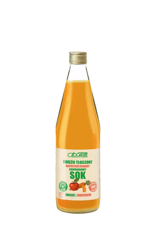 Sok jabłko-marchew 100%  330ml Społem PSS