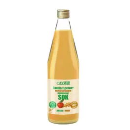 Sok świeżo tłoczony, niepasteryzowany, jednodniowy jabłko-imbir 330ml Społem PSS
